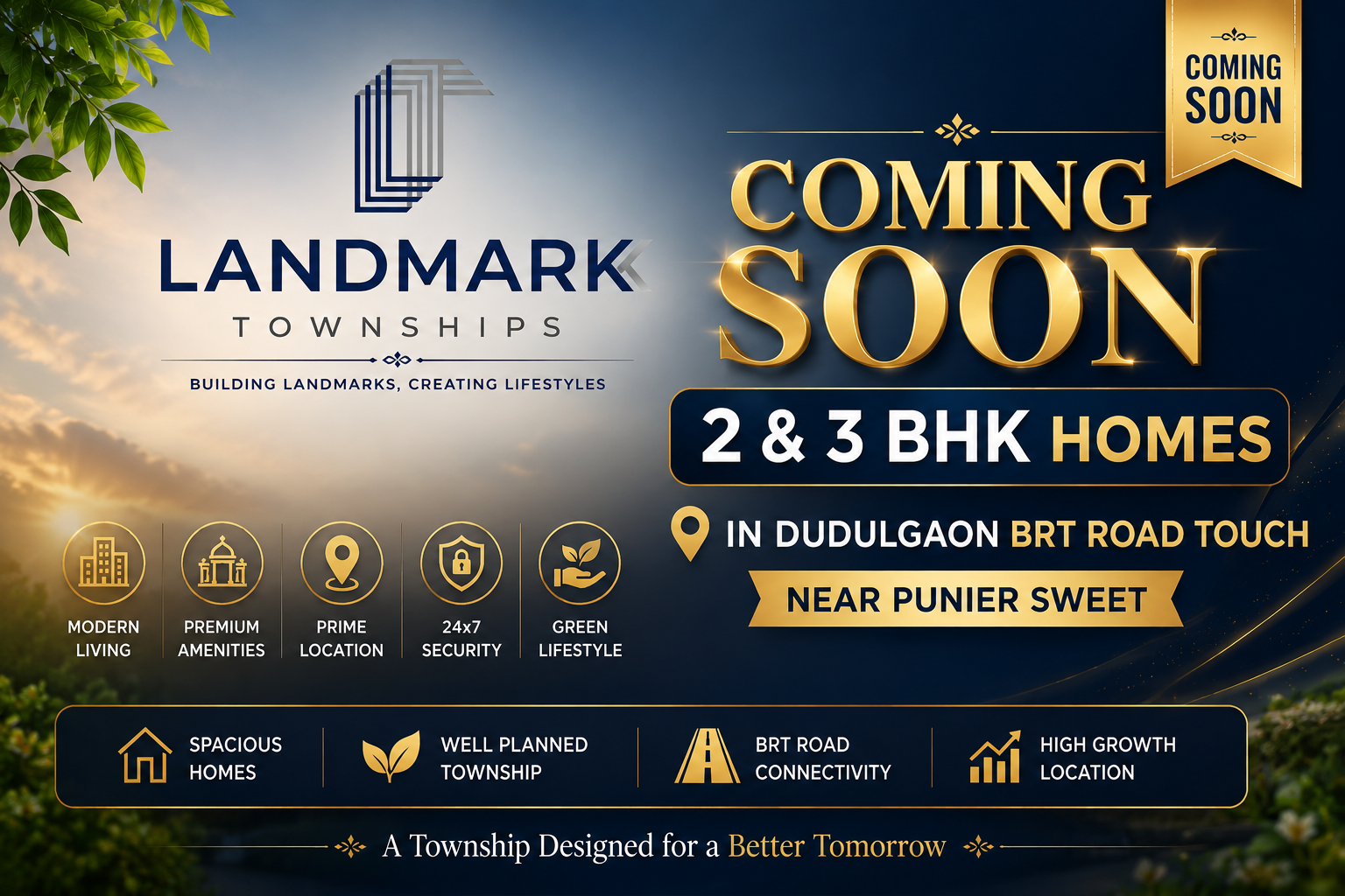 Landmark Township Dudulgaon | Premium 2 & 3 BHK Apartments in Pune